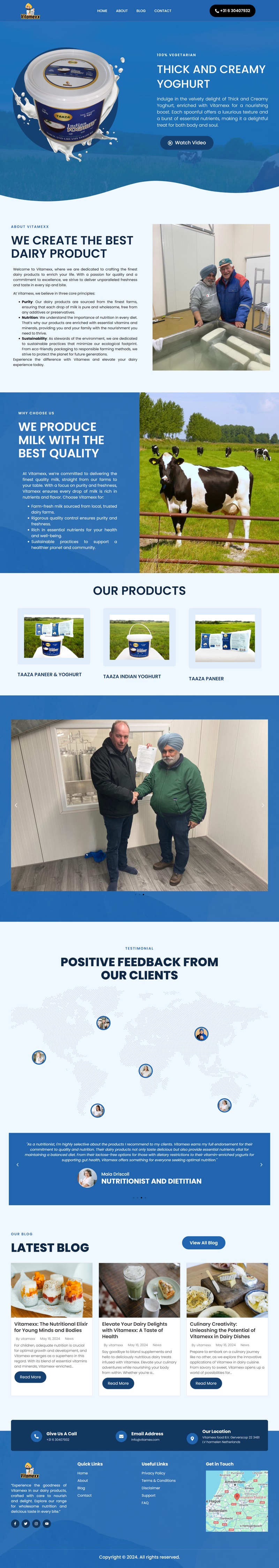 Vitamexx website design