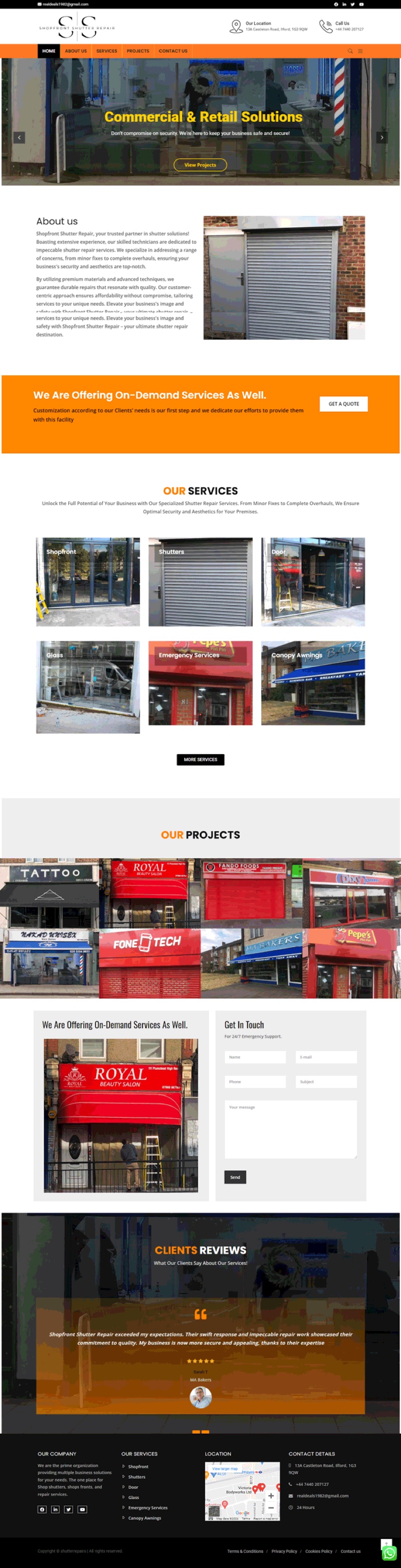 Shopfront Shutter Repair